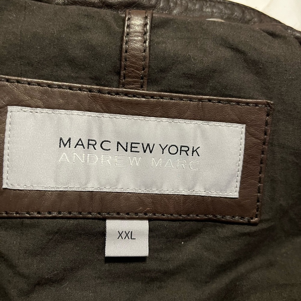 Andrew Marc Men Leather Jacket - Picture 8 of 16